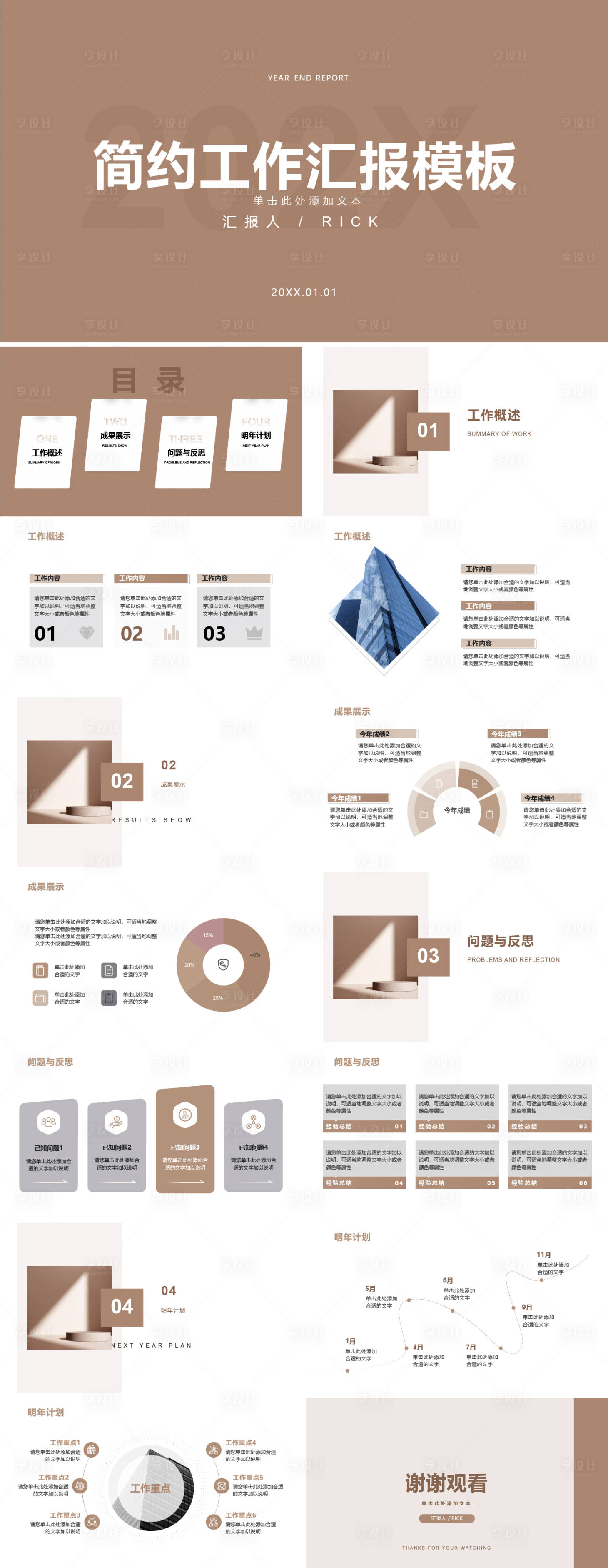 源文件下载【工作汇报模板PPT】编号：98080021005232967