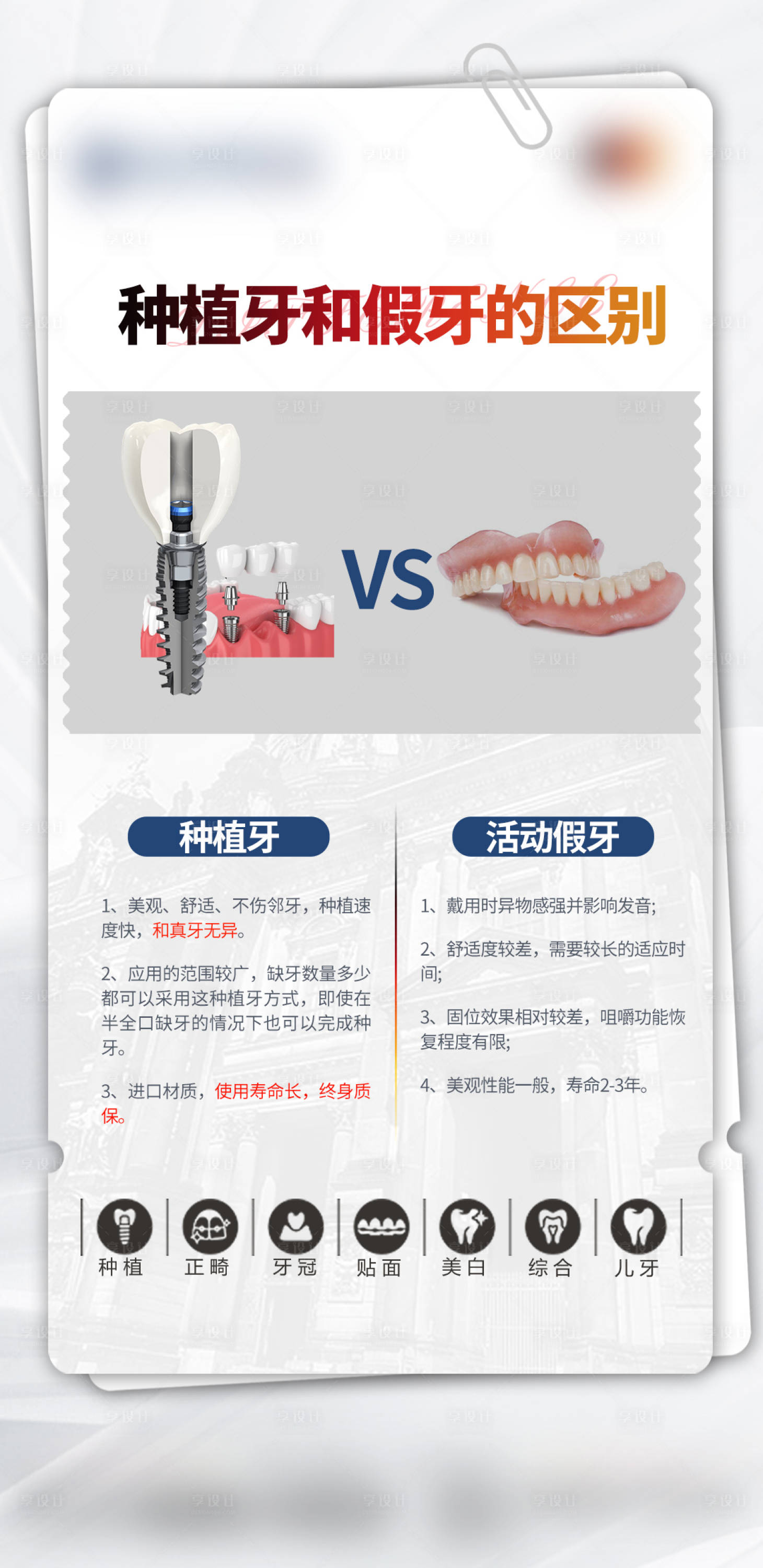源文件下載【享設計】搜索編號：82270020756292772【醫美口腔種植牙海報】