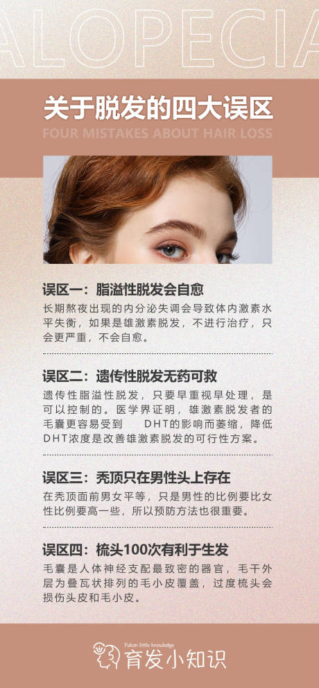源文件下載【享設(shè)計】搜索編號：48060020869248711【脫發(fā)科普海報】