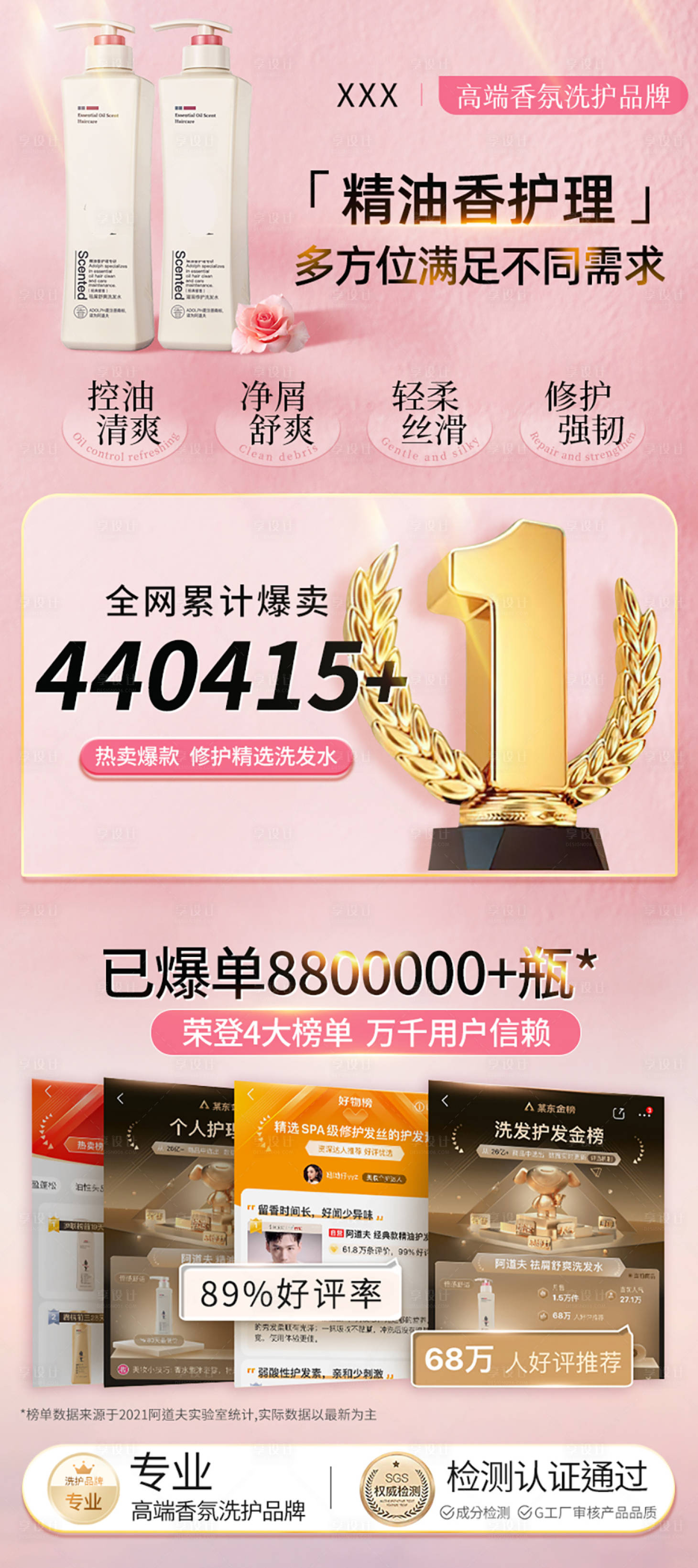 源文件下載【享設計】搜索編號：55240021143523784【洗護活動海報】