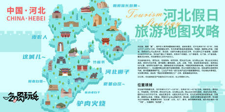 源文件下载【河北假日旅游地图攻略背景板】编号：99790021048395183