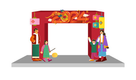 源文件下载【享设计】搜索编号：92540021239334868【新年拱门】