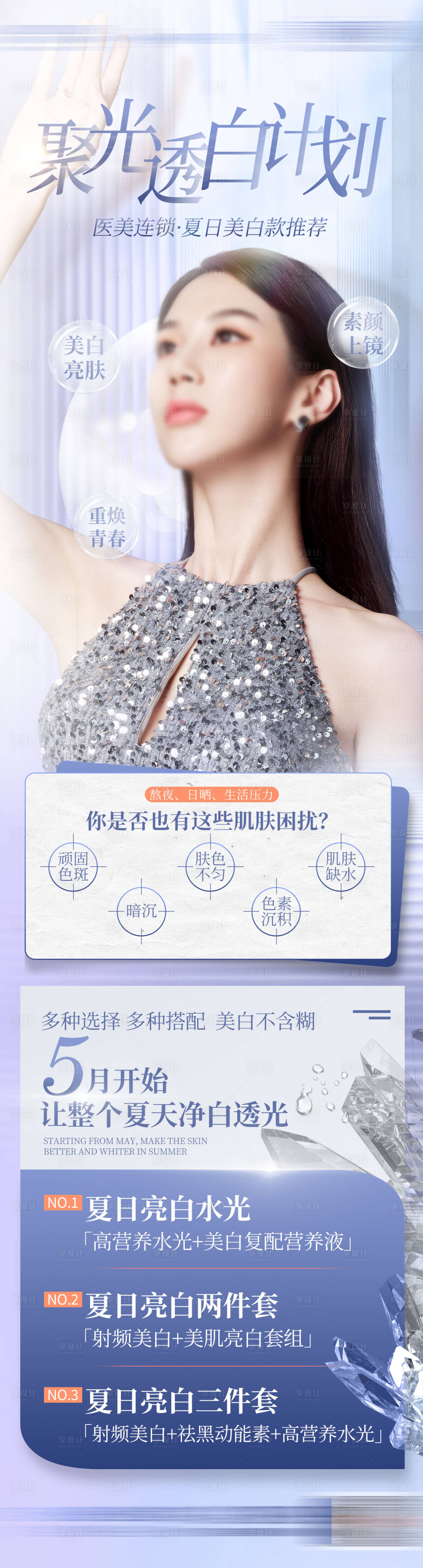 源文件下载【夏季美白计划医美套餐活动海报】编号：15040021170918653