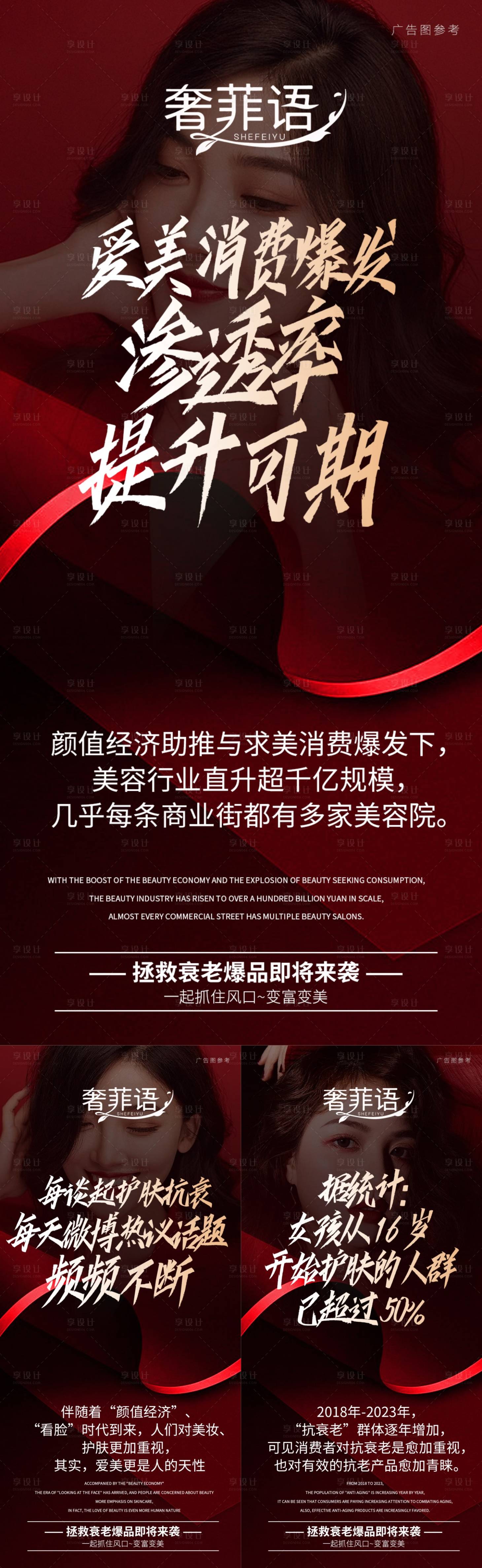 源文件下载【享设计】搜索编号：59110021184549177【美业行业分析招商海报 】