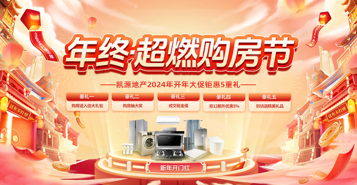 源文件下载【享设计】搜索编号：62710020873138107【房地产背景板】