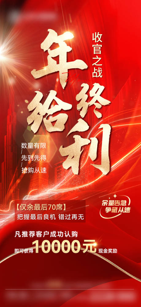 源文件下載【地產年終收官海報】編號：84320021053584212
