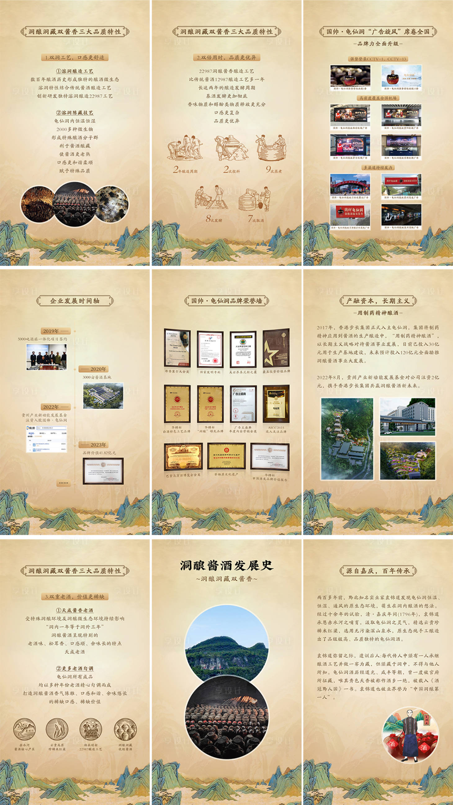 源文件下载【享设计】搜索编号：71720021081876833【白酒H5系列海报】