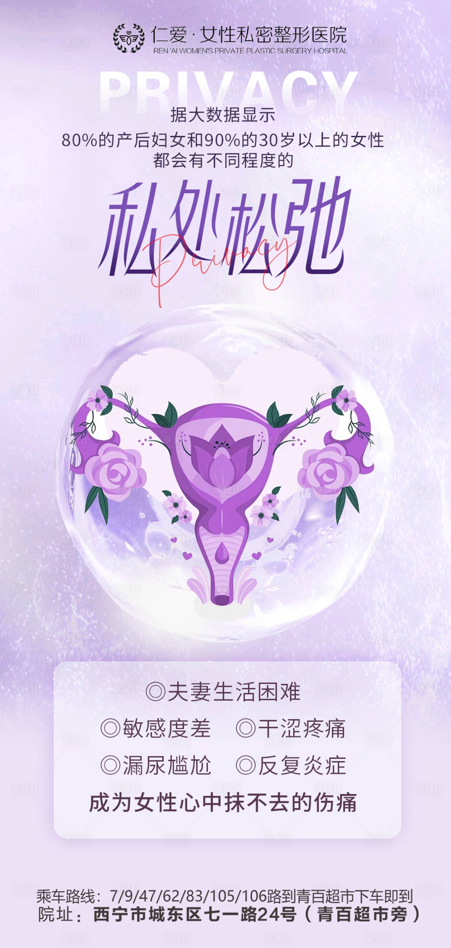 源文件下载【享设计】搜索编号：54630021573453016【私密医美科普海报】