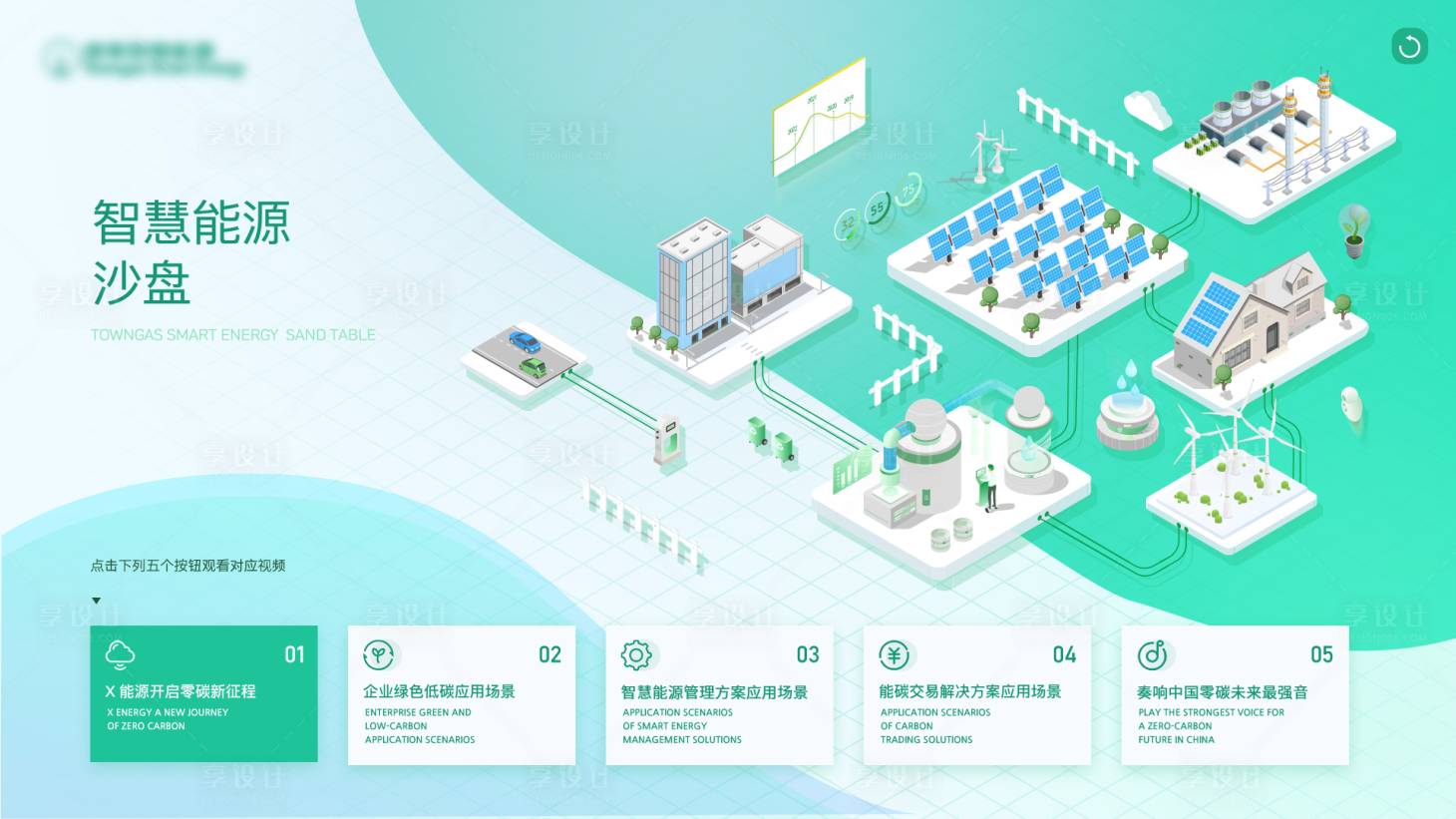 源文件下载【享设计】搜索编号：34050021703397371【新能源2.5D界面海报】