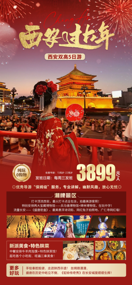 源文件下载【西安过大年旅游海报】编号：80420021595977723
