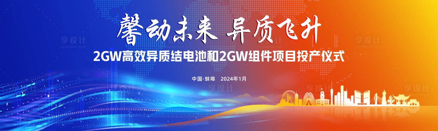 源文件下載【享設計】搜索編號：55980021472374558【投產儀式背景板】