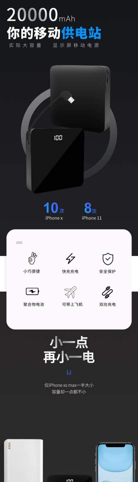 源文件下载【充电宝详情页设计海报设计】编号：63290021569897947