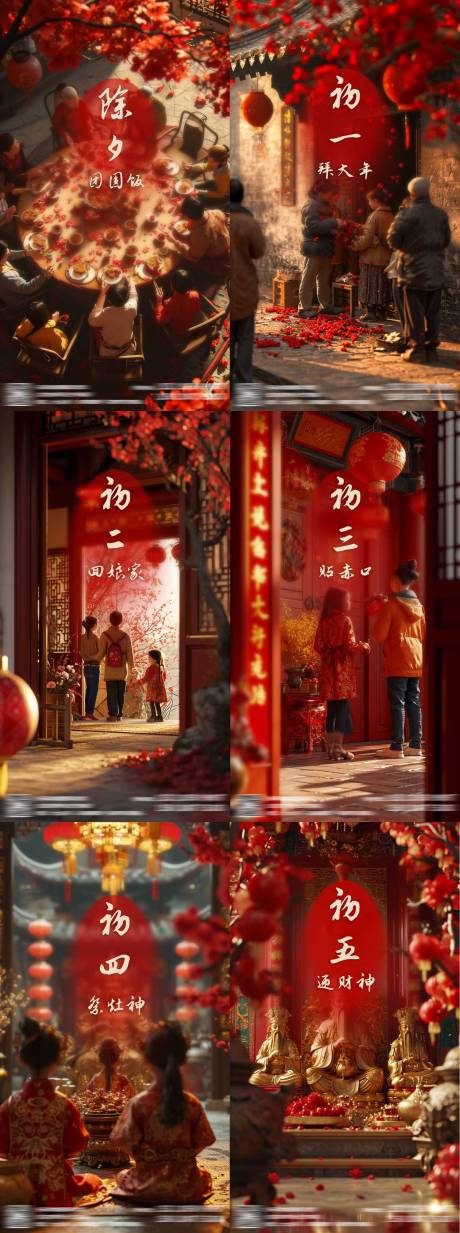 源文件下載【享設計】搜索編號：56890021333019997【2024春節回家系列海報】