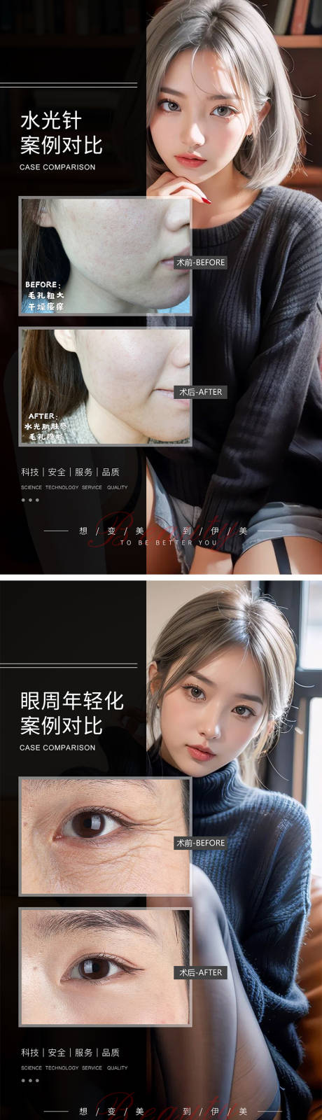 源文件下载【医美案例对比海报】编号：81330021323287220