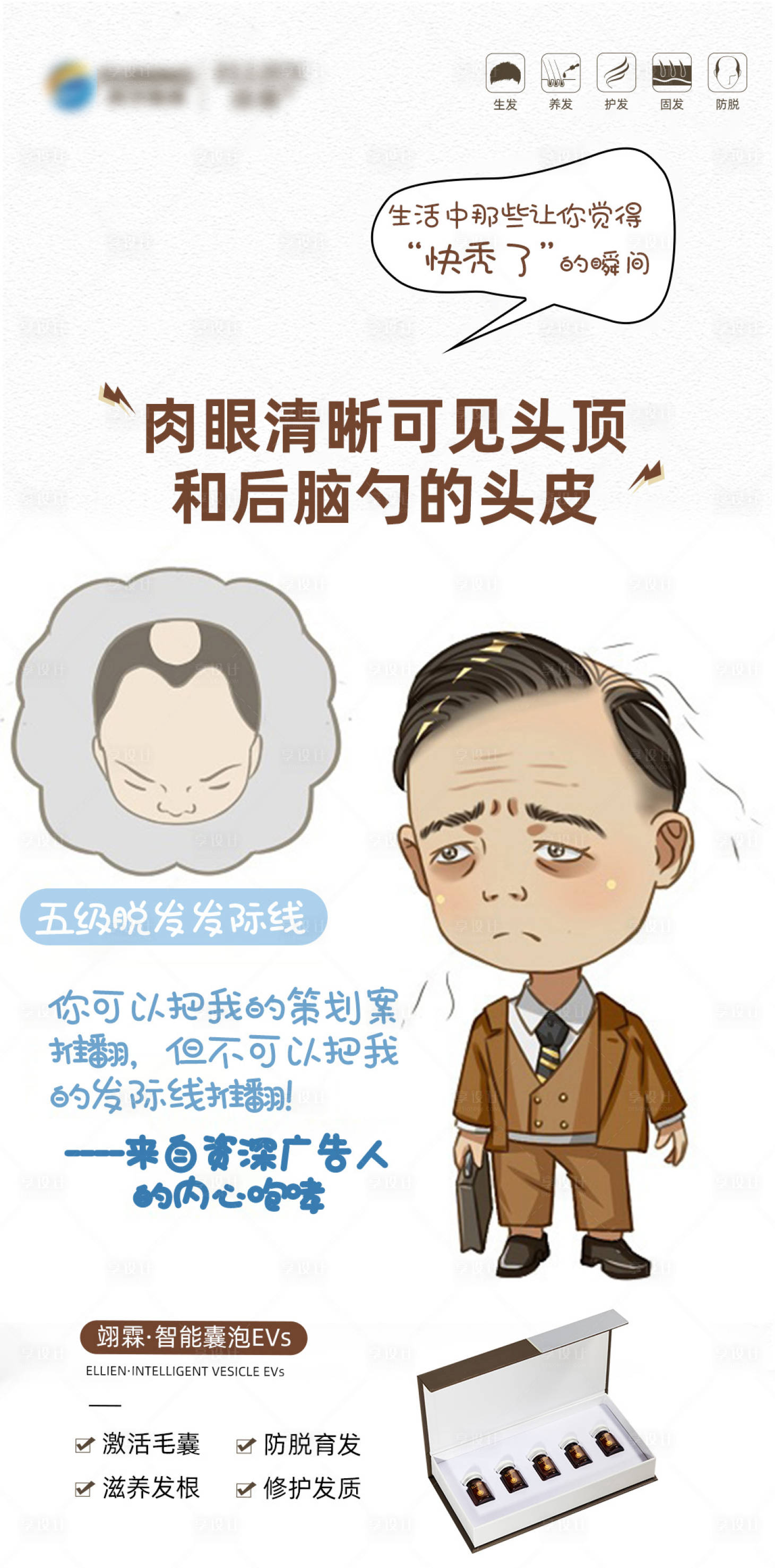 源文件下载【享设计】搜索编号：93790021813477413【毛发翊霖产品外泌体海报】