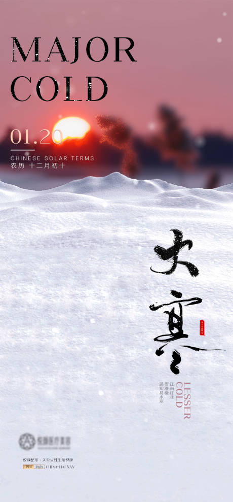 源文件下載【享設計】搜索編號：13990021295091667【醫(yī)美大寒推廣海報】