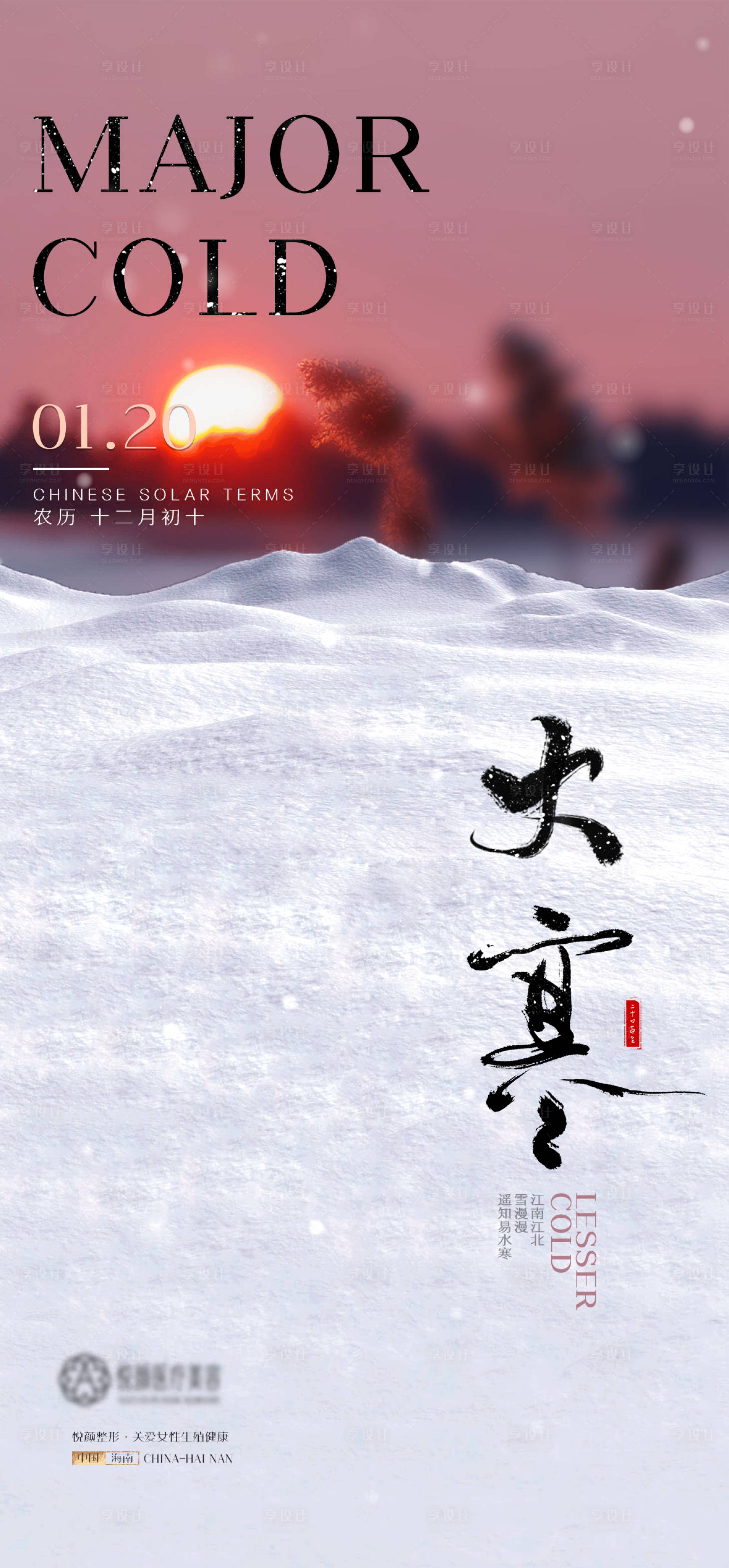 源文件下载【医美大寒推广海报】编号：13990021295091667