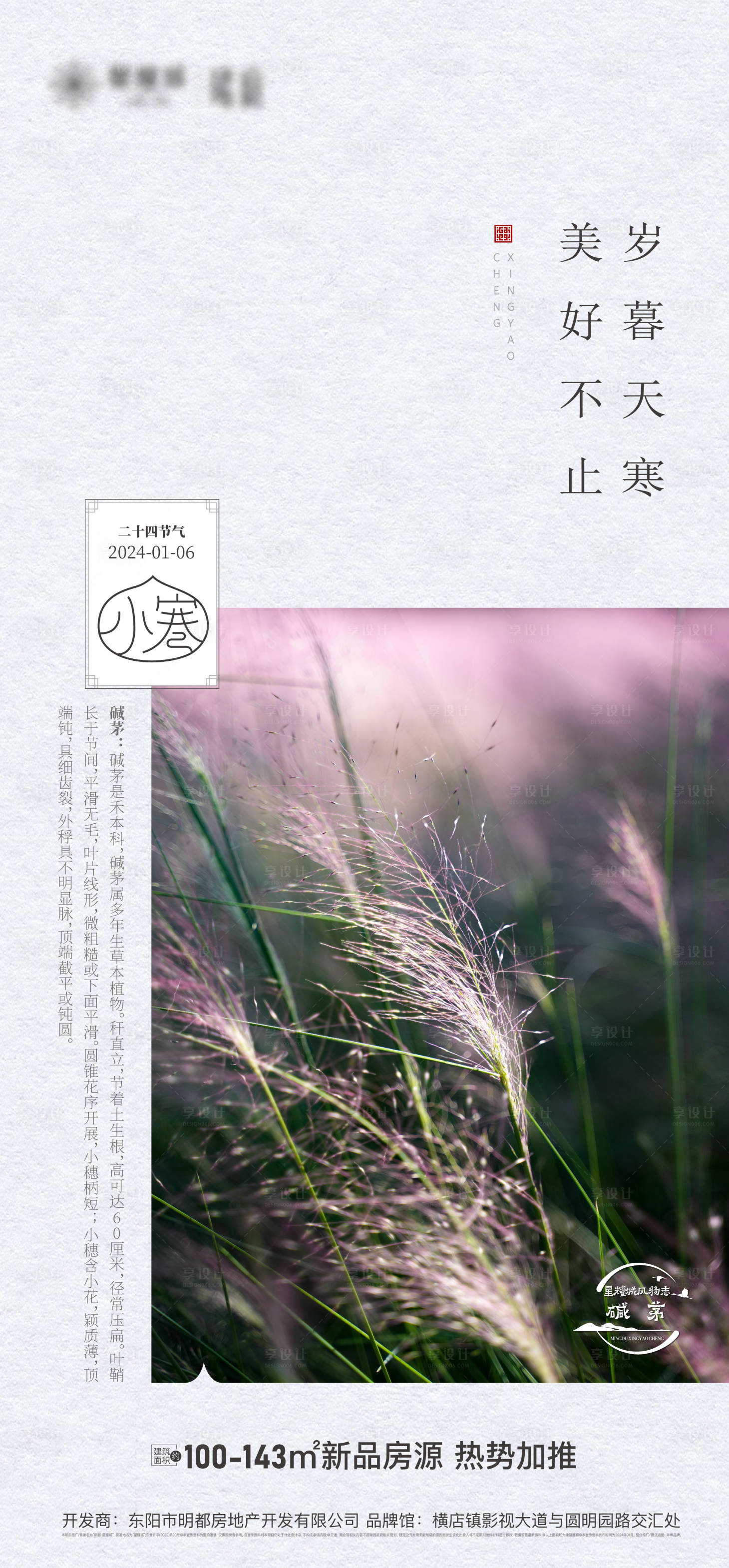 源文件下载【享设计】搜索编号：76950021318368878【小寒节气海报】