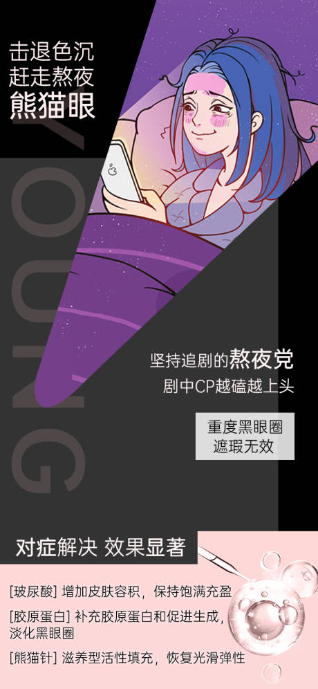 源文件下载【黑眼圈科普海报】编号：96400021350682442