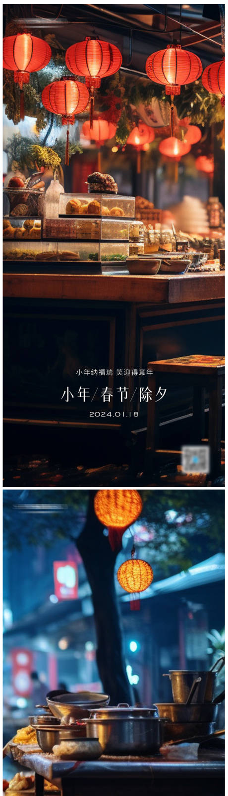 源文件下载【享设计】搜索编号：21760021325082103【小年春节除夕海报】