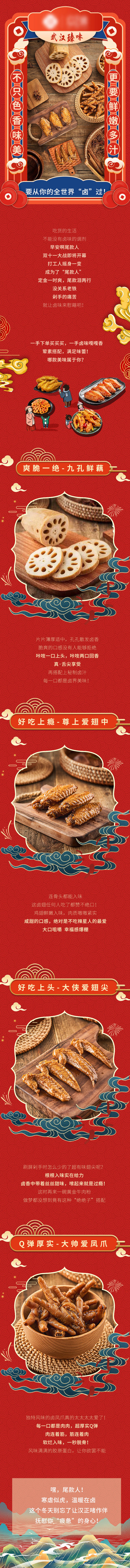 源文件下載【享設(shè)計】搜索編號：24420021284031512【鹵味美食紅色長圖】