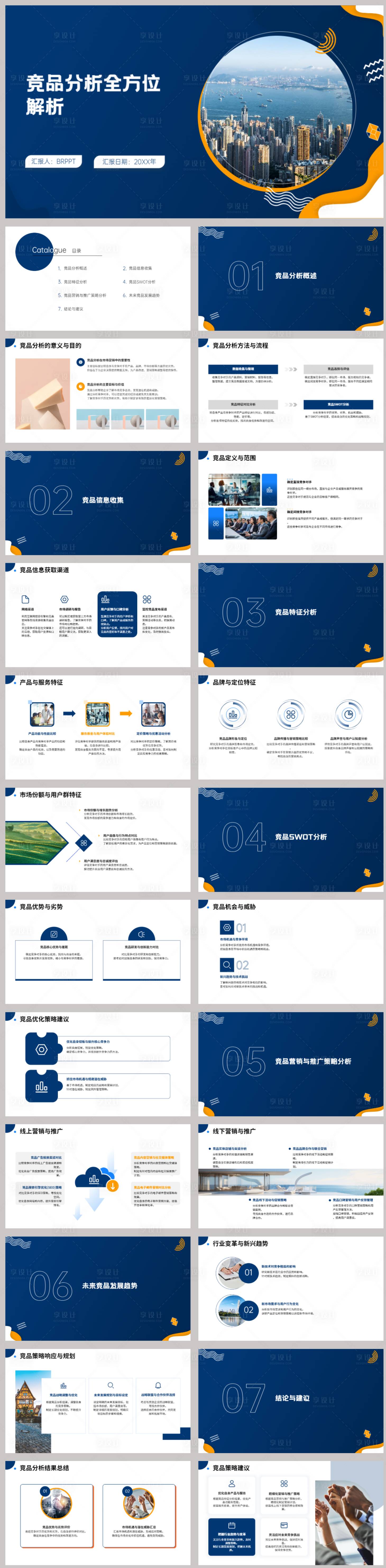 源文件下载【竞品分析全方位解析PPT】编号：57100021804885368