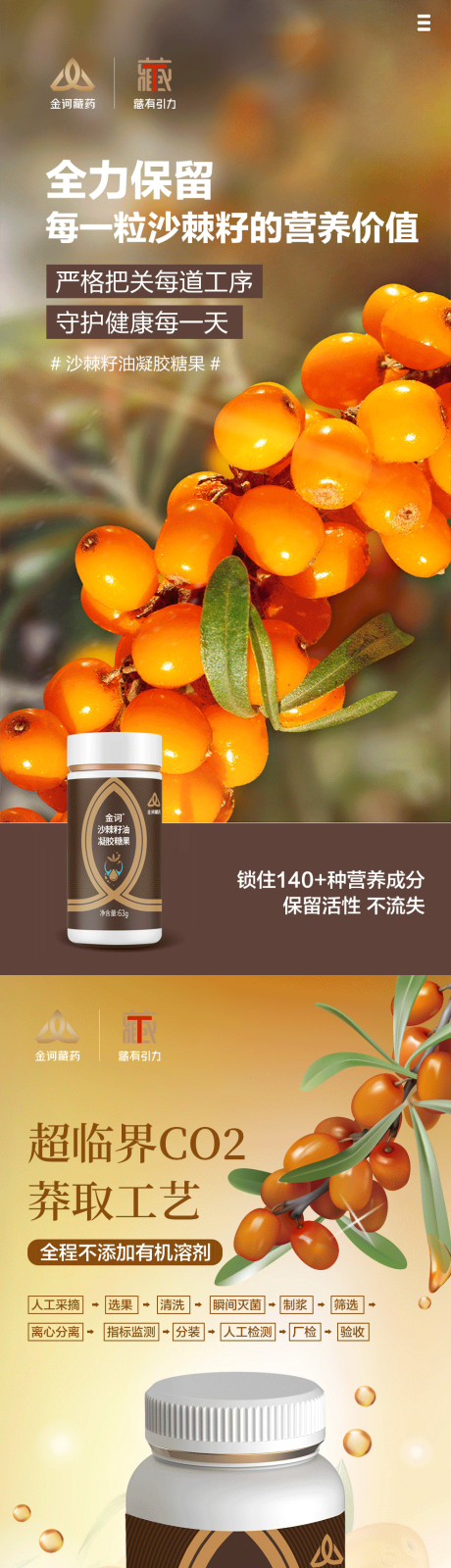 源文件下载【享设计】搜索编号：54730021721665307【沙棘保健产品海报设计】