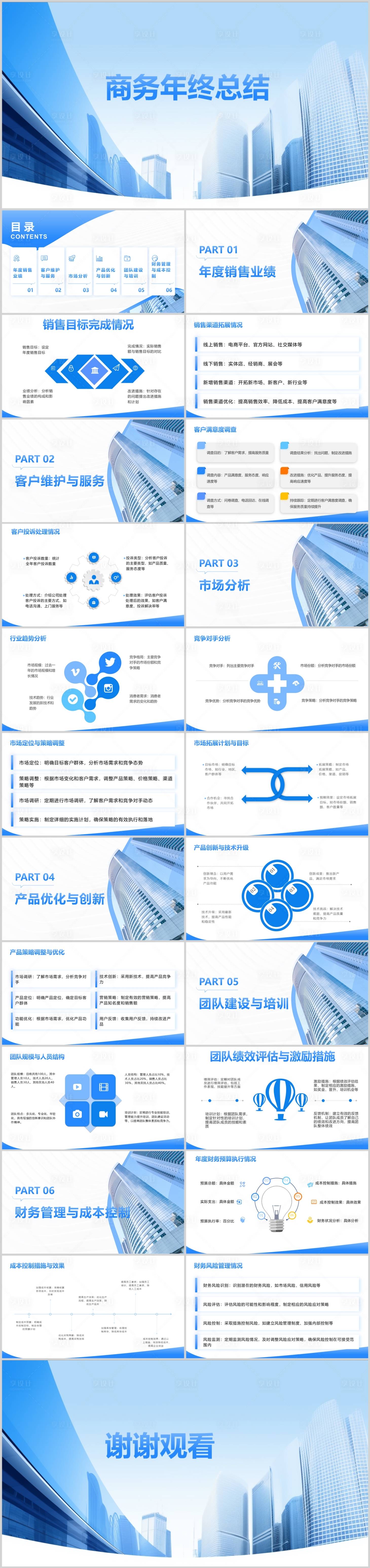 源文件下載【享設計】搜索編號：12950021260306601【商務年終總結PPT】
