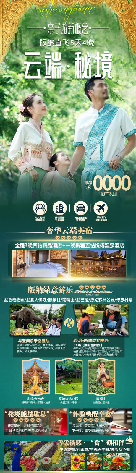 源文件下载【版纳旅游海报】编号：14110021388878217