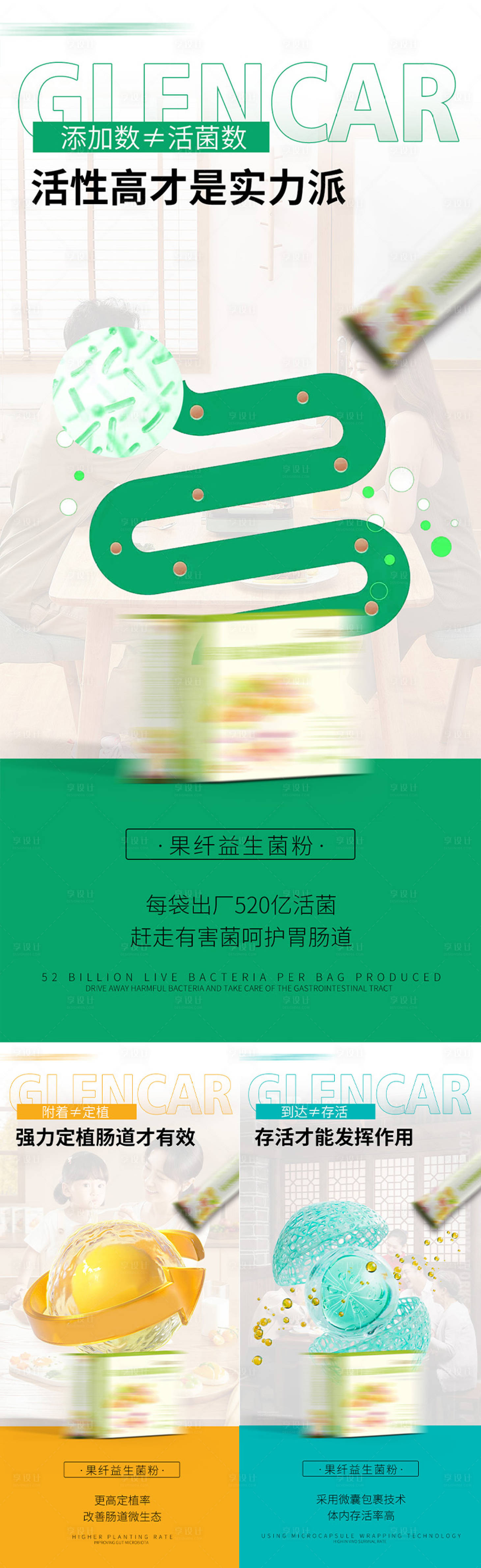 源文件下載【享設計】搜索編號：52450021675764874【益生菌產品海報】