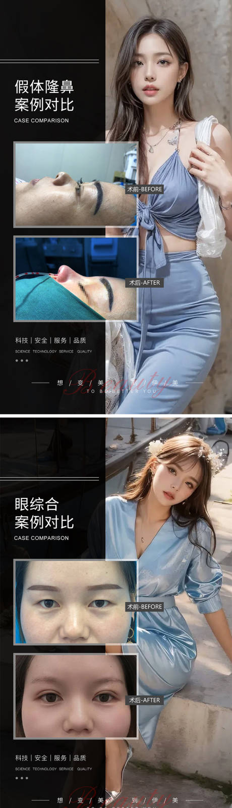 源文件下载【享设计】搜索编号：79390021653192682【医美案例对比模板】
