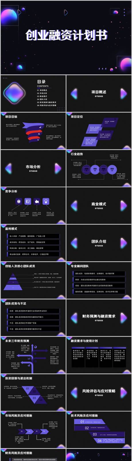 源文件下載【享設計】搜索編號：17990021380155756【創(chuàng)業(yè)融資計劃書PPT】