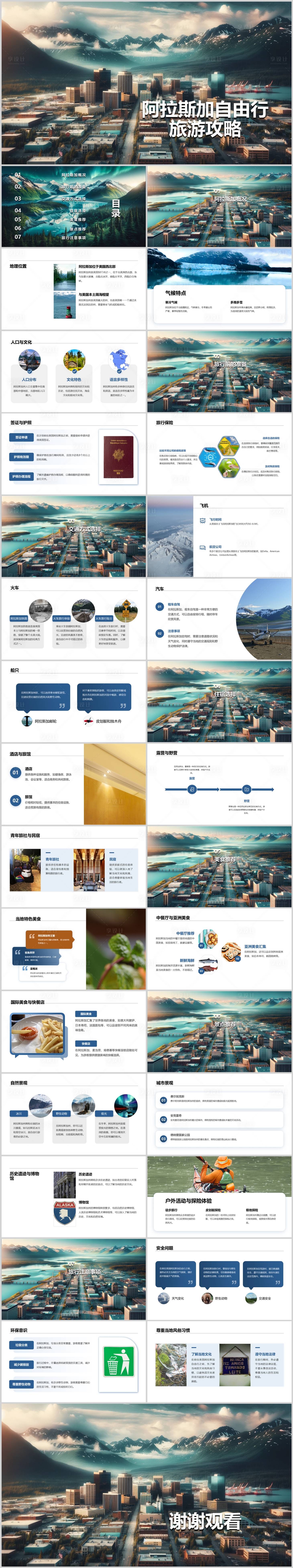 源文件下载【享设计】搜索编号：67330021785051754【美国阿拉斯加自由行旅游攻略PPT】