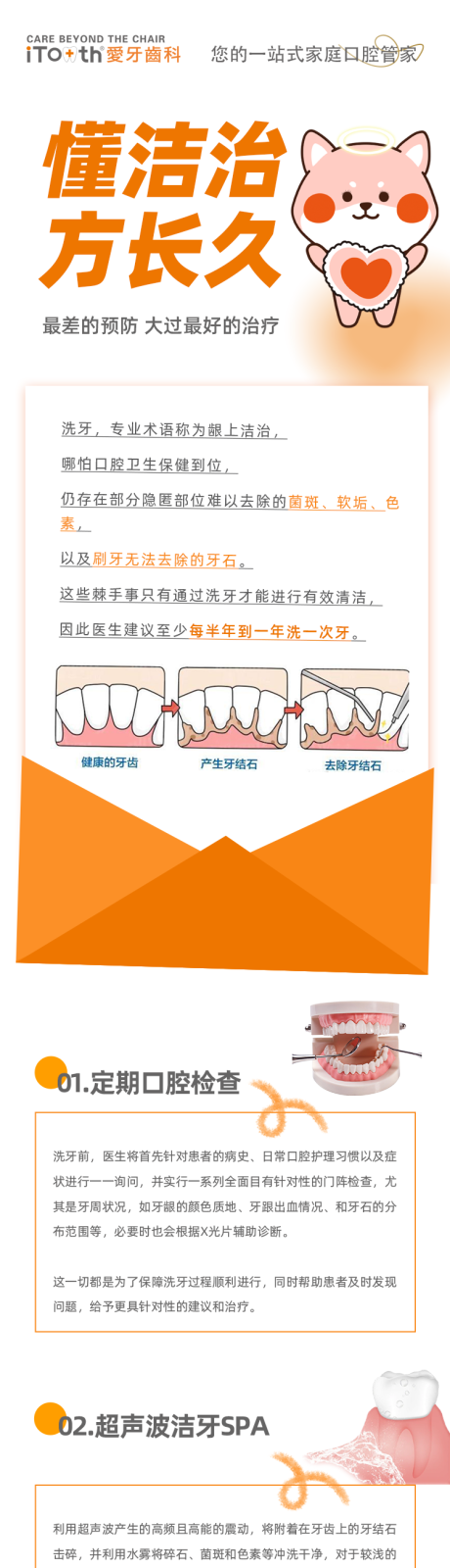 源文件下载【口腔科普洗牙预防公众号长图海报】编号：96710021337128328