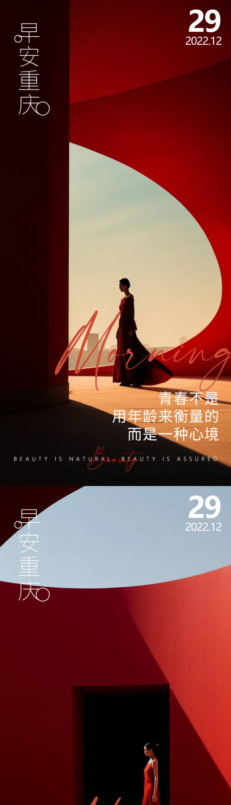 源文件下载【医美红色高级氛围海报】编号：46730021605921398