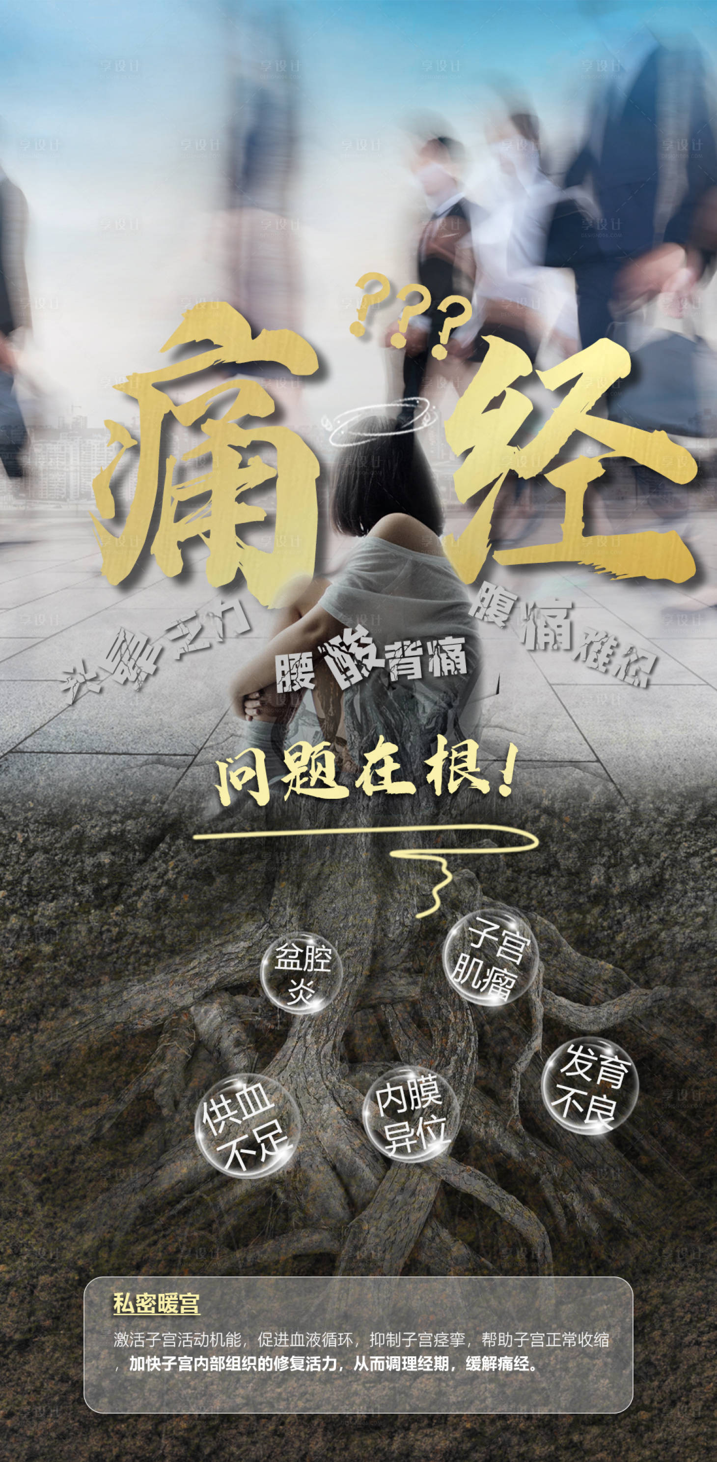 源文件下载【医美私密产后修复痛经海报】编号：28280021564053220