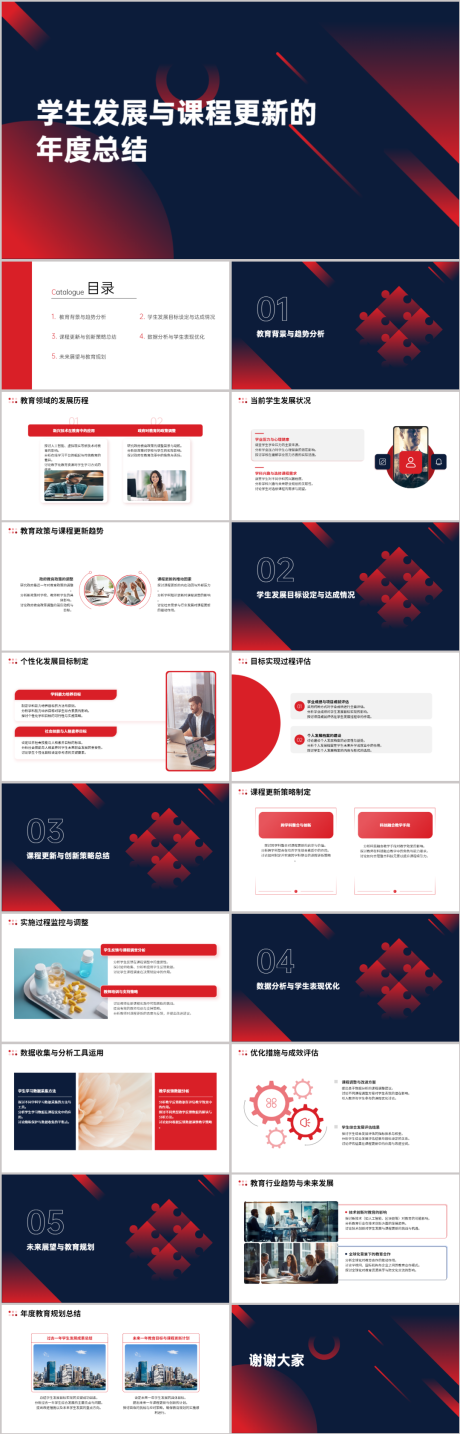 源文件下载【学生发展年度总结PPT】编号：67160021700052150