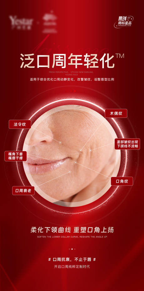 源文件下载【医美口周年轻化海报】编号：83840021550265176