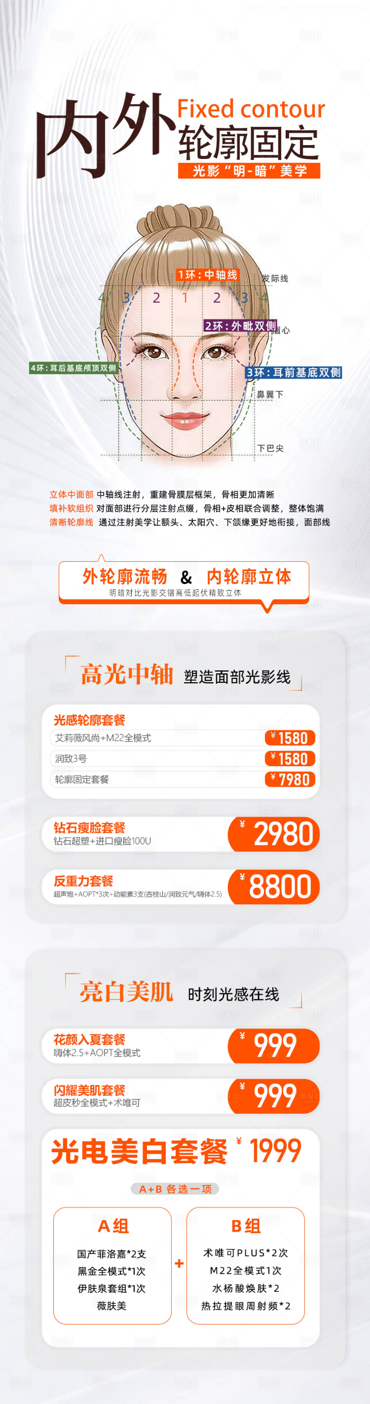 源文件下载【享设计】搜索编号：89830021420872749【医美轮廓固定海报】