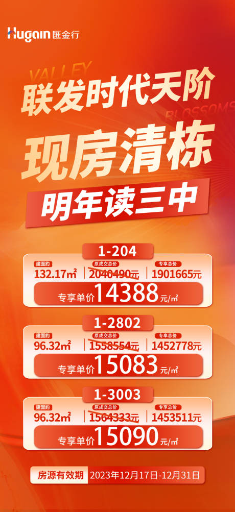 源文件下载【现房清栋特价房喜庆海报】编号：23220021594656971
