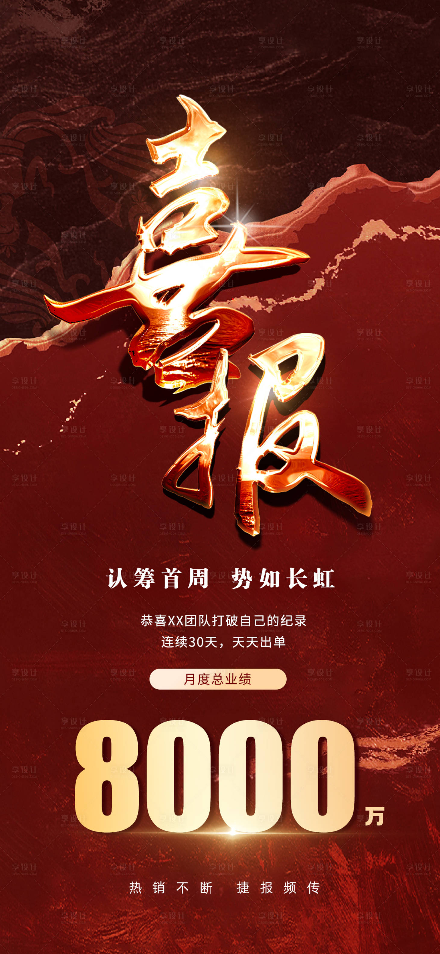 源文件下载【喜报海报】编号：26700021530007418