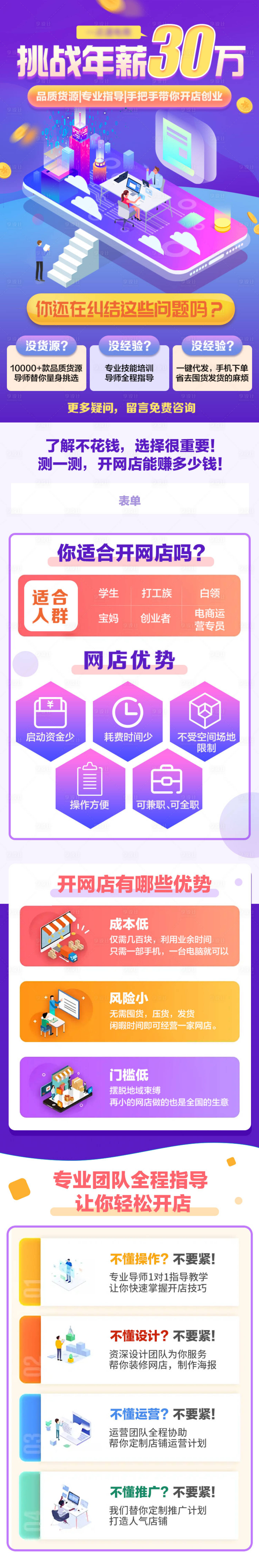 源文件下載【享設計】搜索編號：27280021737184389【電商開店直播培訓服務長圖海報】