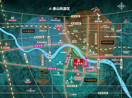 源文件下载【享设计】搜索编号：15250021430288630【地产住宅区位图设计】