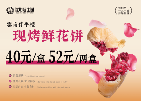 源文件下载【鲜花饼展板】编号：20240112174749592