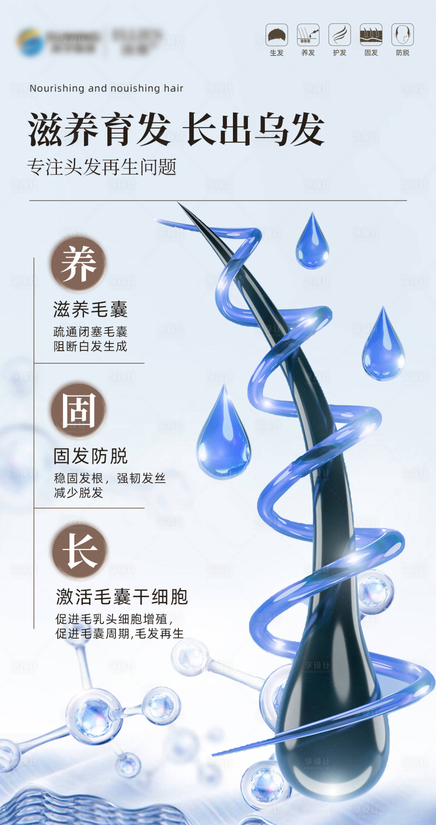源文件下载【享设计】搜索编号：42760021324024704【防脱产品海报】