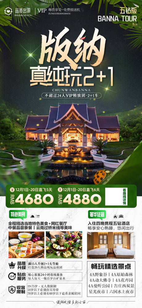 源文件下载【云南西双版纳旅游海报】编号：47490021452041462