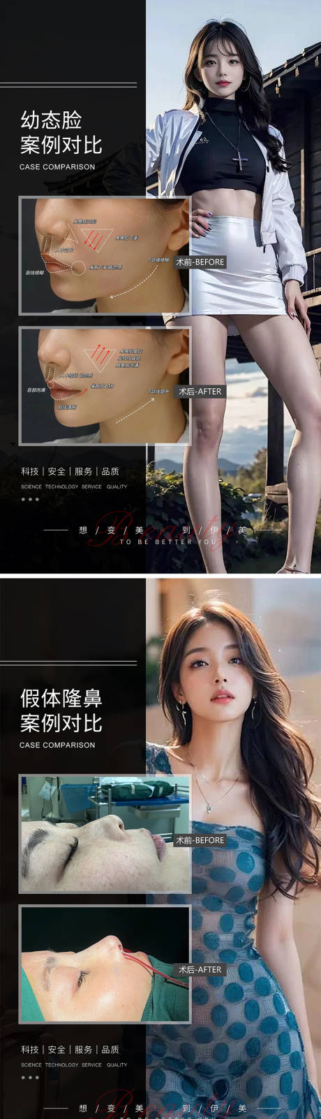 源文件下载【医美案例对比海报】编号：65500021343903366