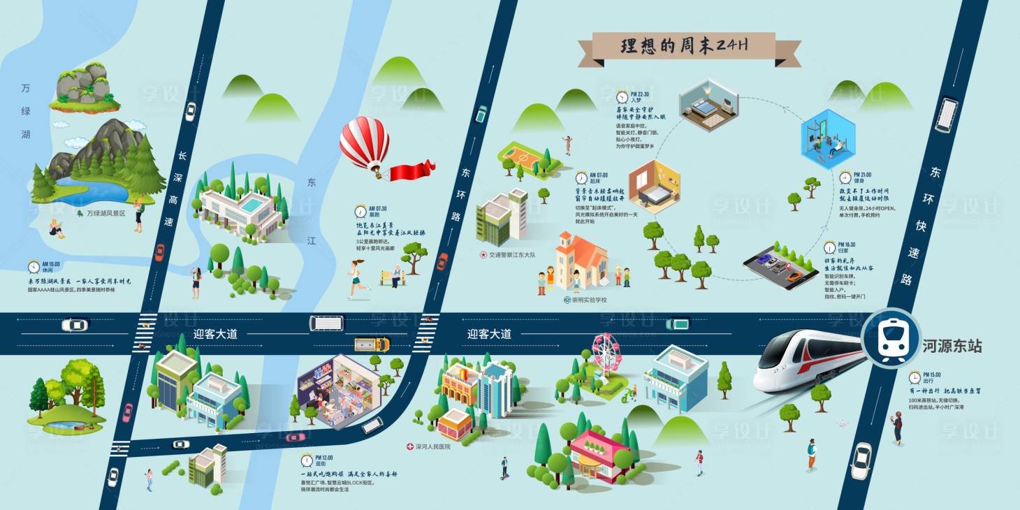 源文件下载【享设计】搜索编号：64870021593715716【生活地图海报】