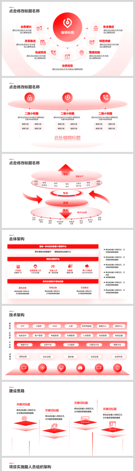 互联网万能架构图逻辑图分析图表ppt