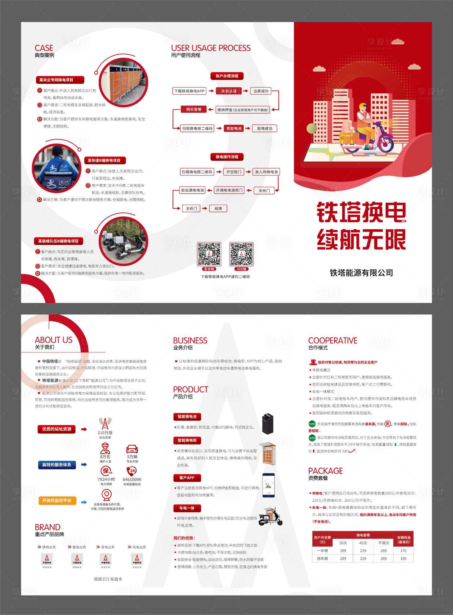 源文件下載【享設計】搜索編號：23170021464564467【電瓶車三折頁】